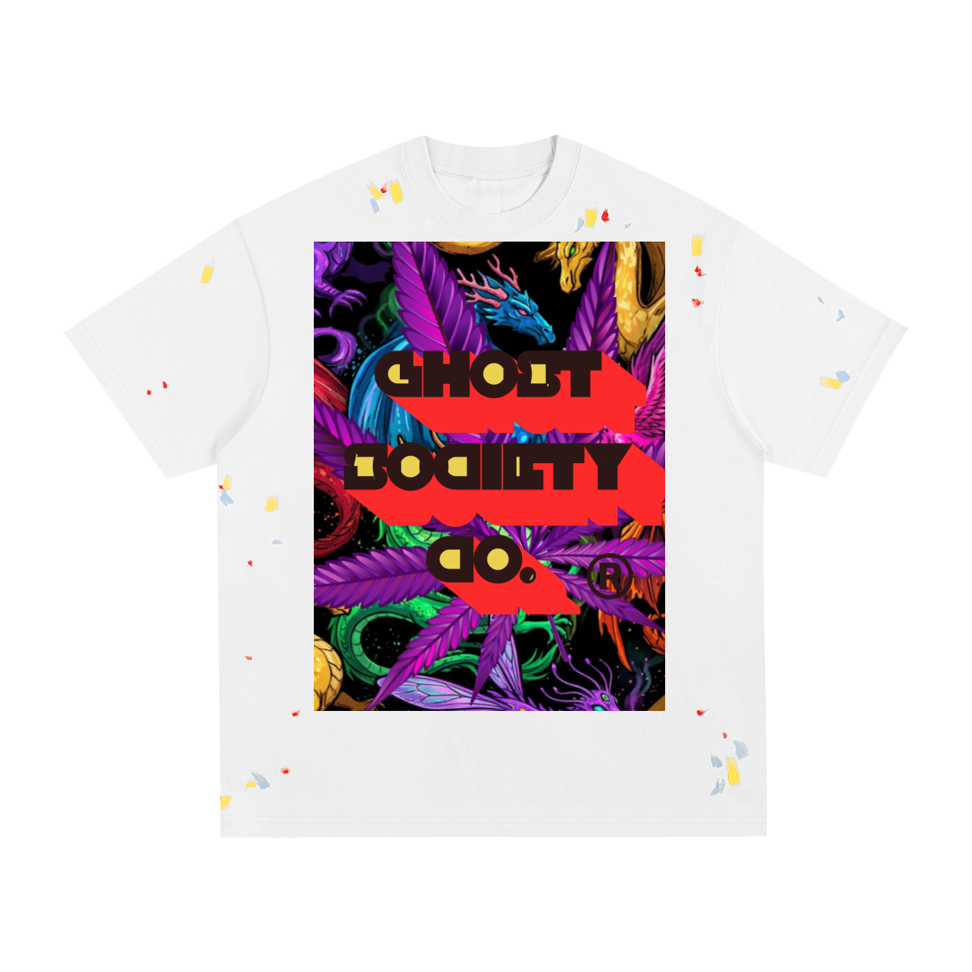GHOST SOCIETY CO. Paint Splatter T-Shirt