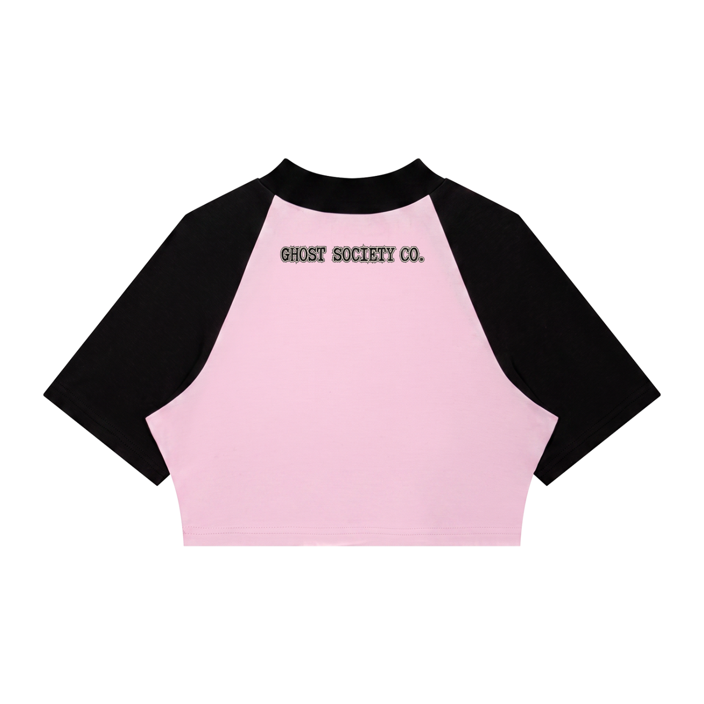 GHOST SOCIETY CO. Women’s Color Block Raglan Crop T-Shirt