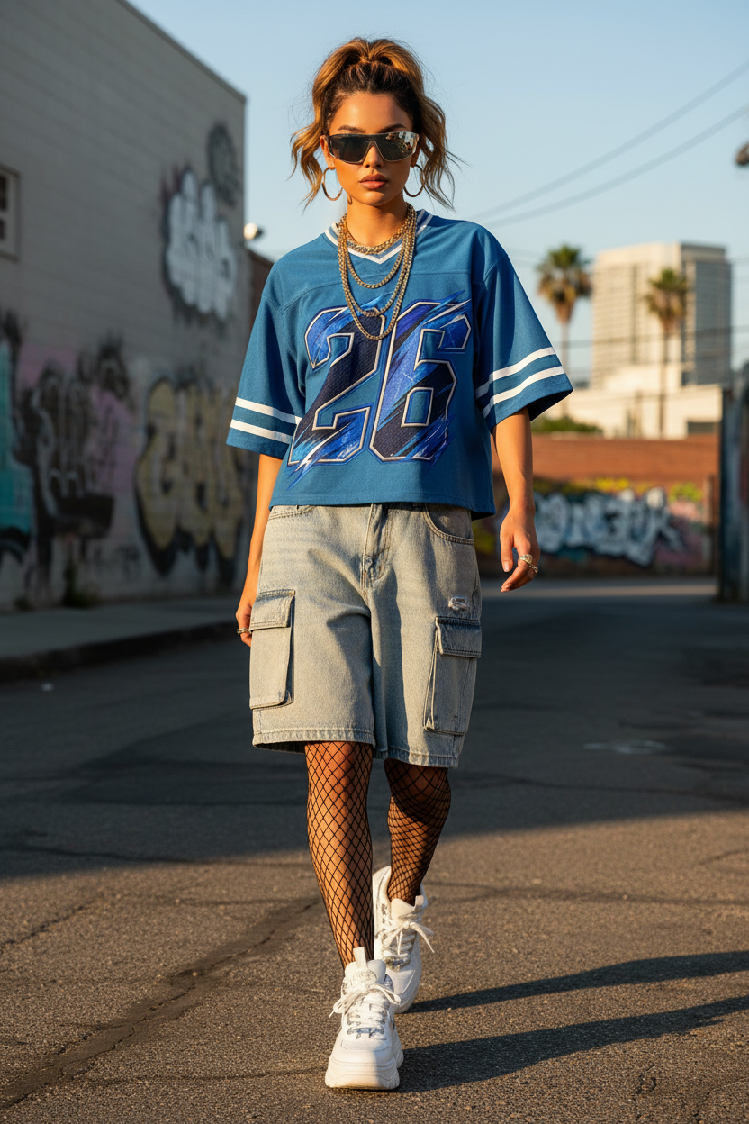 GHOST SOCIETY CO. Unisex Boxy Striped Soccer Jersey