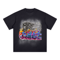 GHOST SOCIETY CO.Square Patch Monkey Washed T-Shirt
