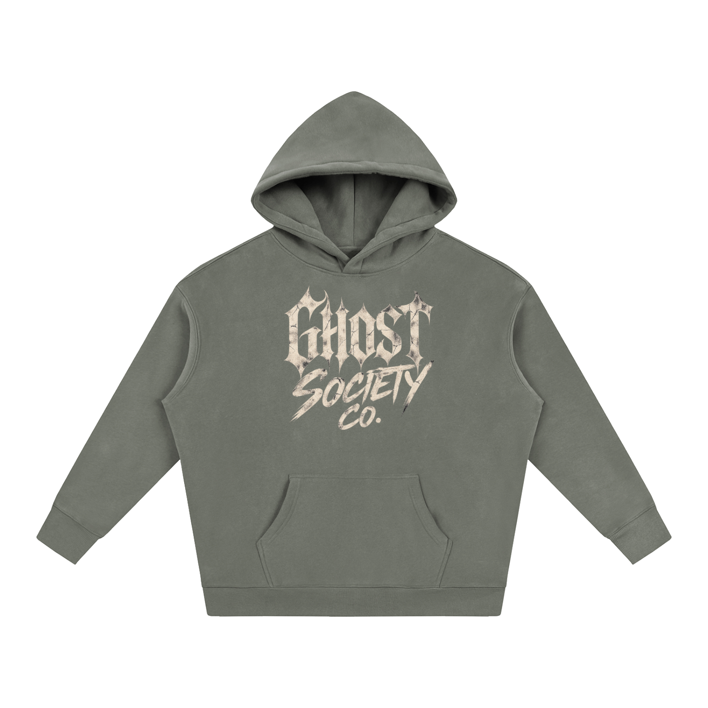 GHOST SOCIETY CO. Oversize Fleeced Hoodie