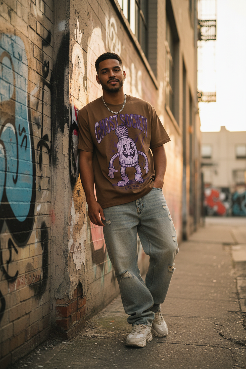 GHOST SOCIETY CO. Pure Cotton Unisex T-Shirt
