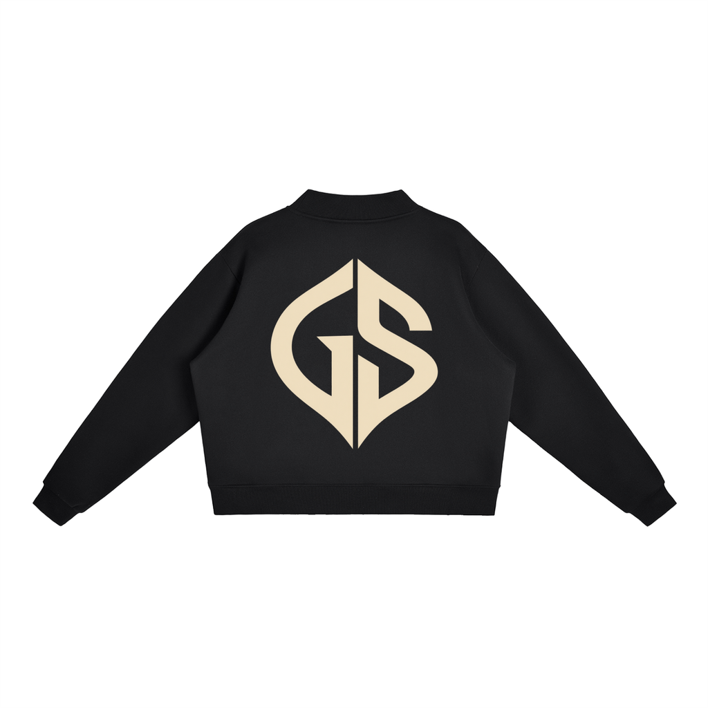 GHOST SOCIETY CO. Essential Fleece Mock-Neck Crew Sweatshirt