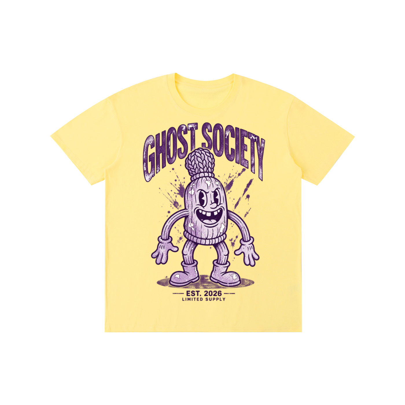 GHOST SOCIETY CO. Pure Cotton Unisex T-Shirt