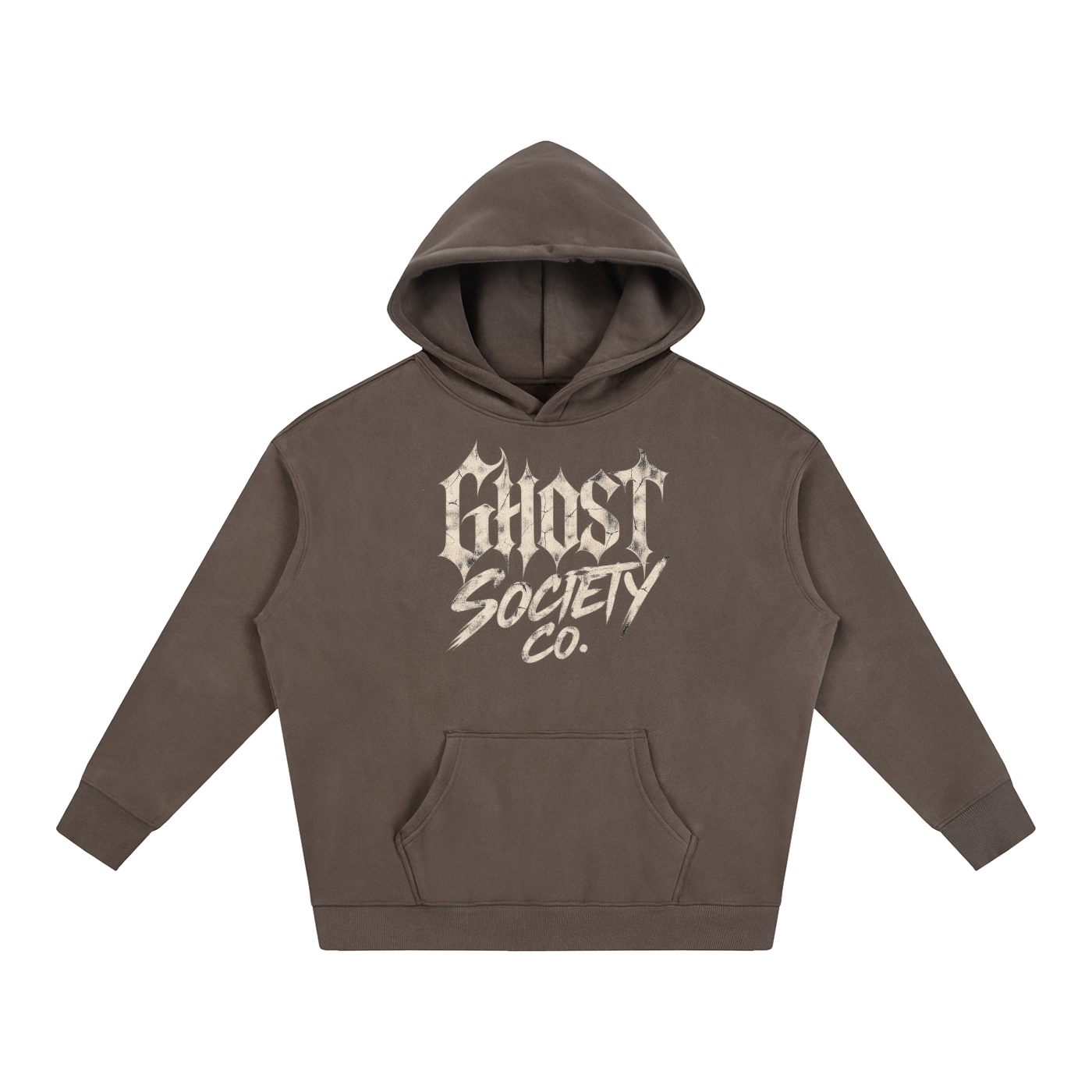 GHOST SOCIETY CO. Oversize Fleeced Hoodie