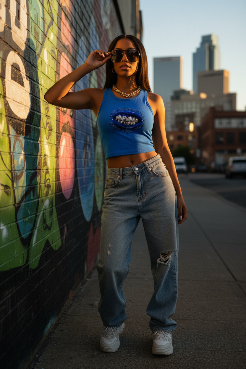 Women's Ruched Crop Tank Top | Ghost Society Co.