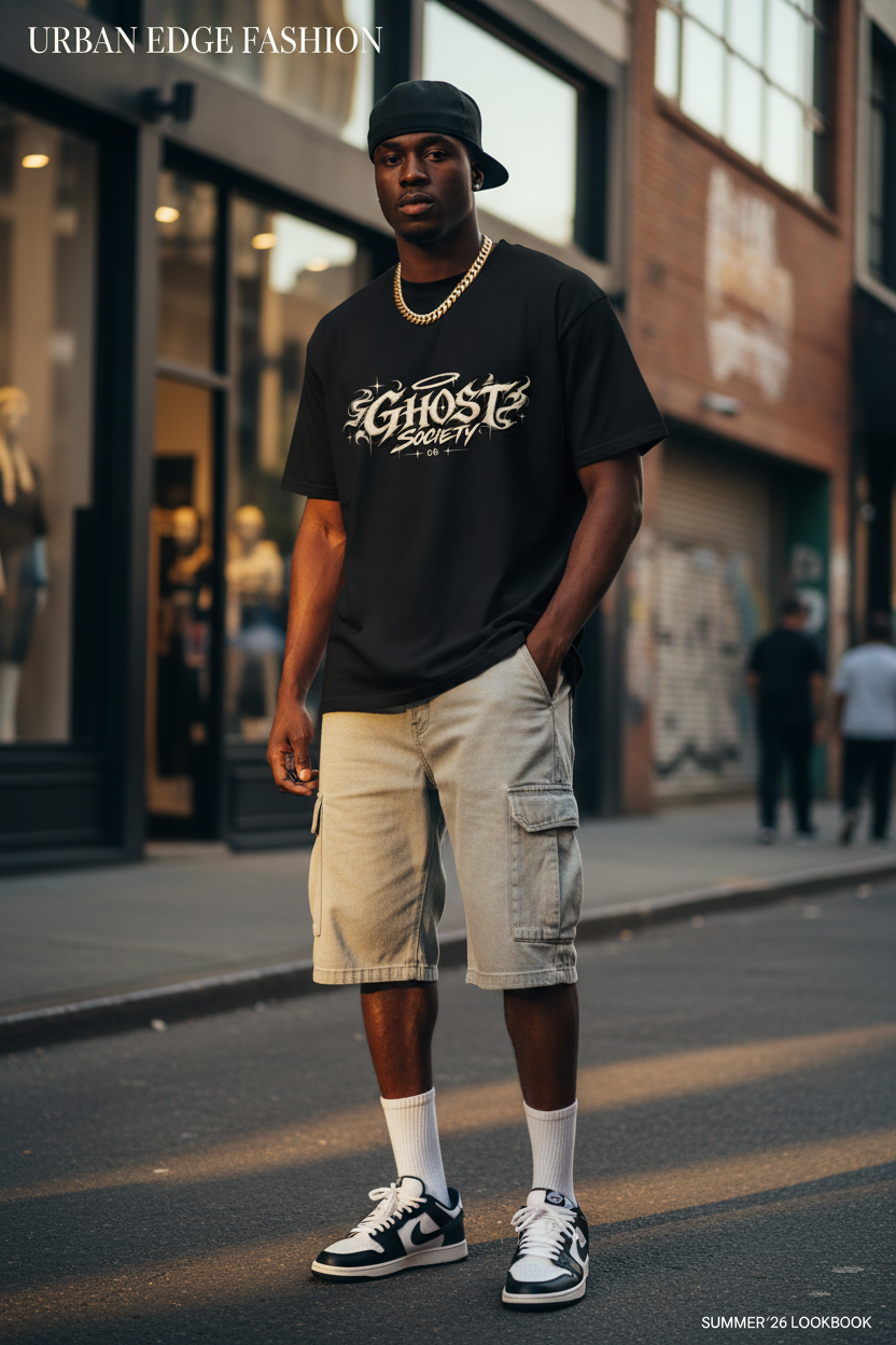 GHOST SOCIETY CO. Oversized Drop Shoulder T-Shirt