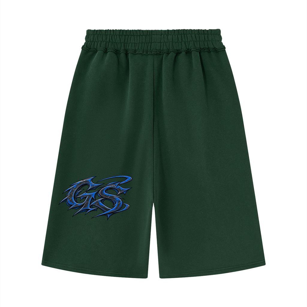 GHOST SOCIETY CO. Unisex Raw Edge Fleece Shorts