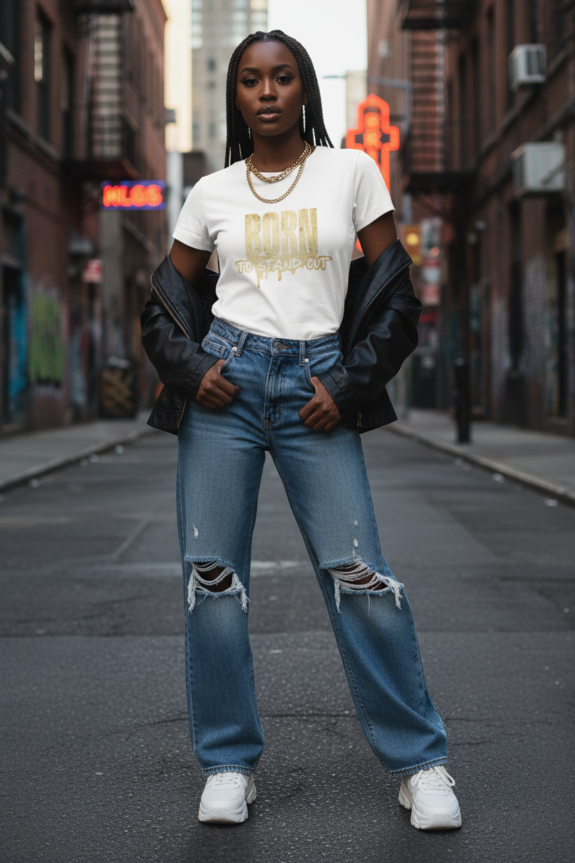 GHOST SOCIETY CO. Women's Regular Fit Crewneck T-Shirt