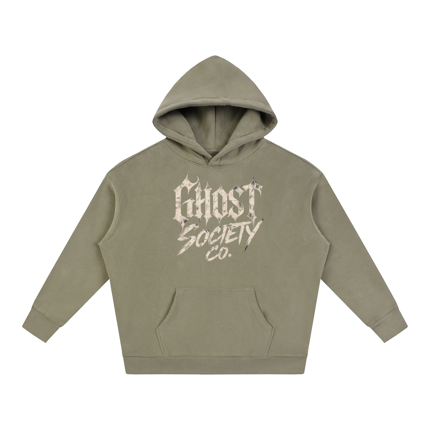 GHOST SOCIETY CO. Oversize Fleeced Hoodie