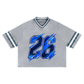 GHOST SOCIETY CO. Unisex Boxy Striped Soccer Jersey