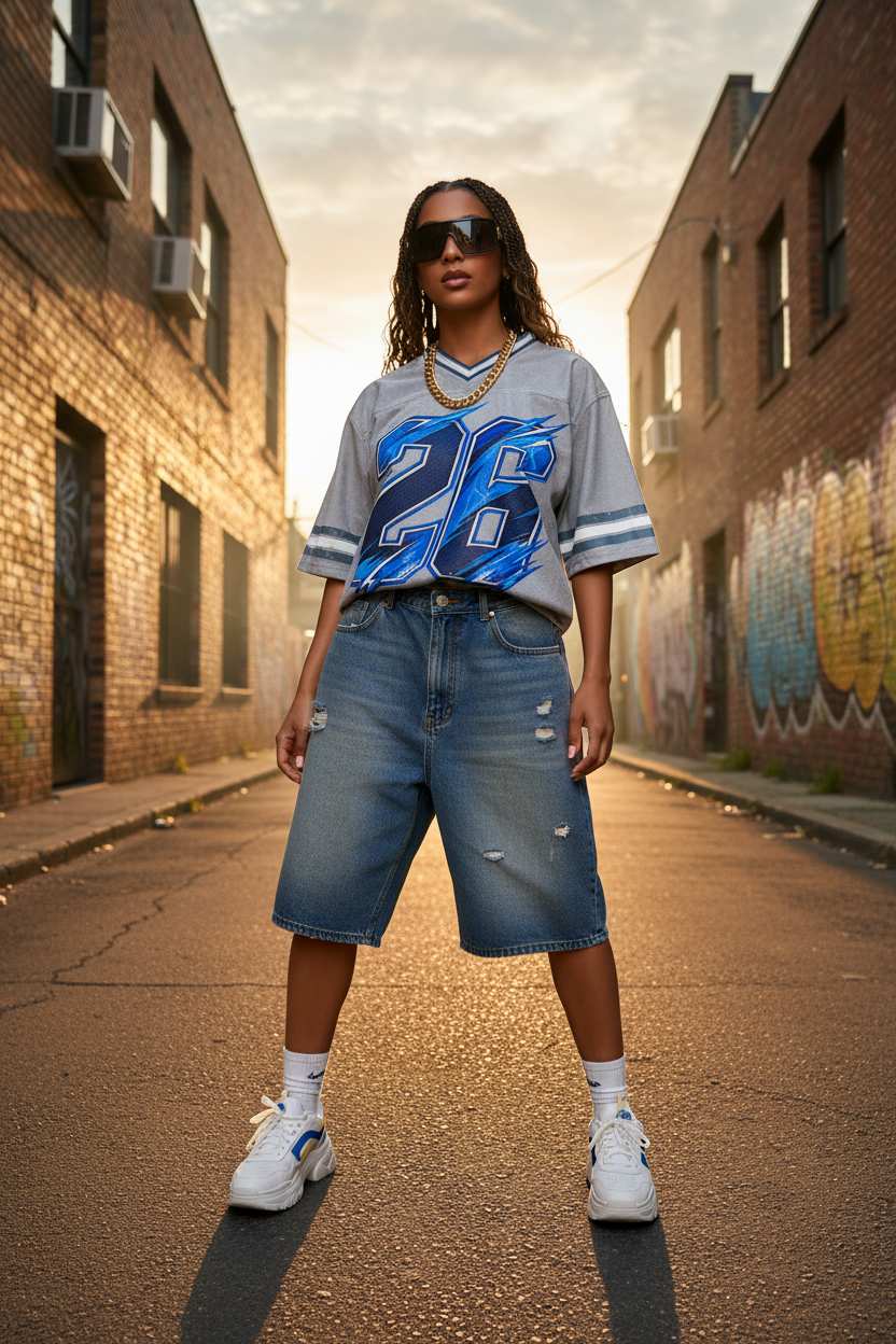 GHOST SOCIETY CO. Unisex Boxy Striped Soccer Jersey