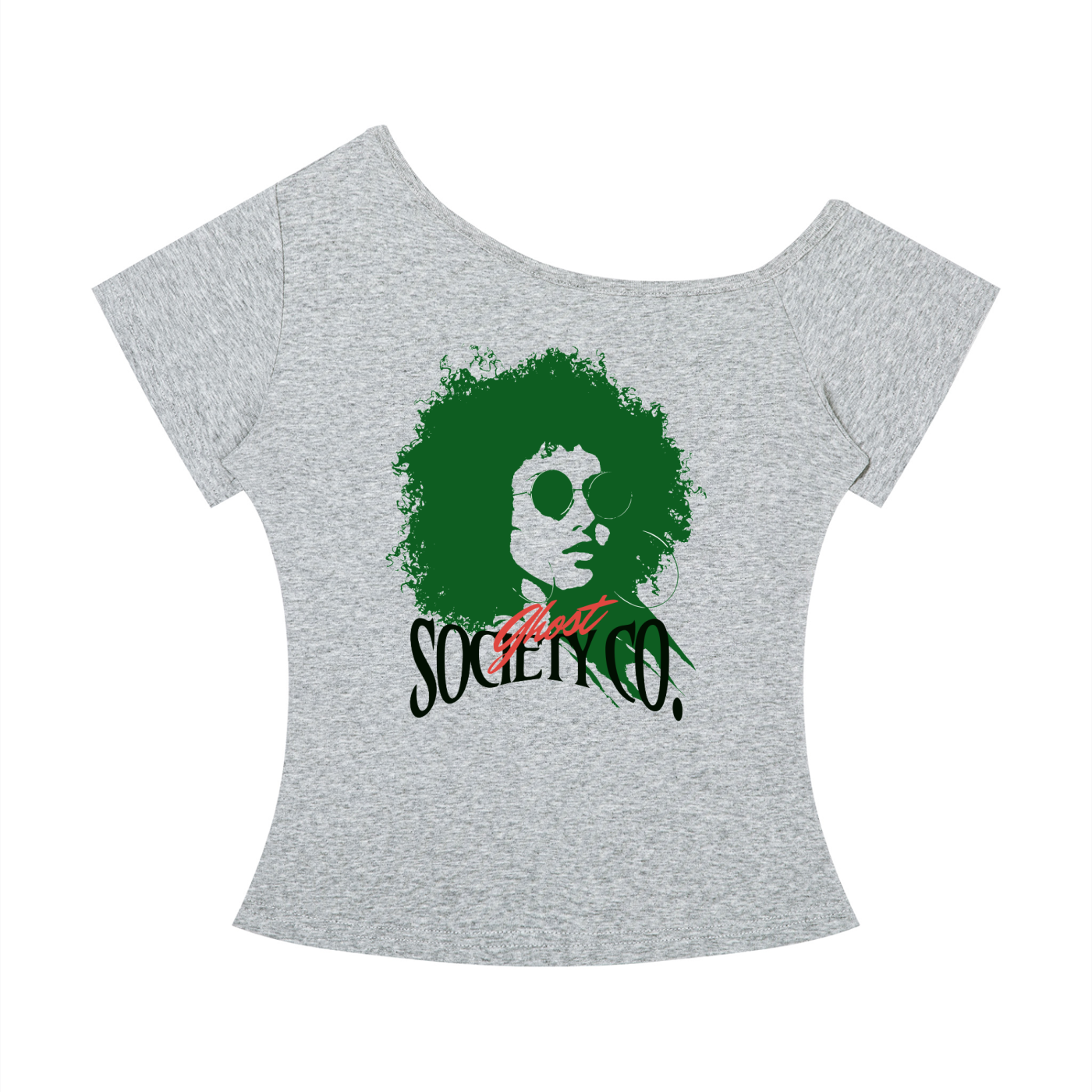 GHOST SOCIETY CO. Women’s Off-the-Shoulder T-Shirt