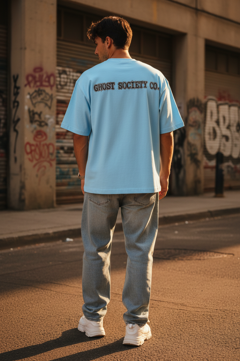 Heavyweight Oversized Drop Shoulder Tee | Ghost Society Co.