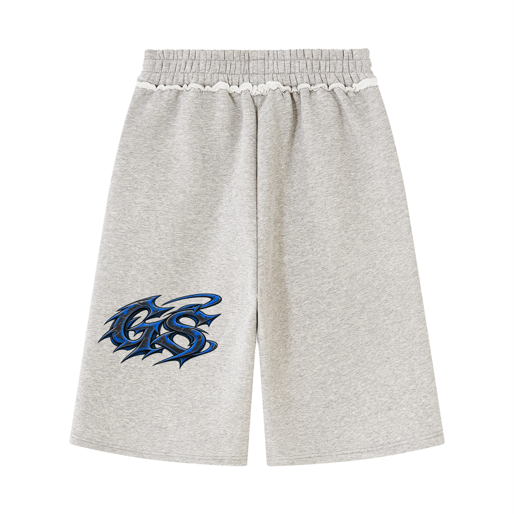 GHOST SOCIETY CO. Unisex Raw Edge Fleece Shorts