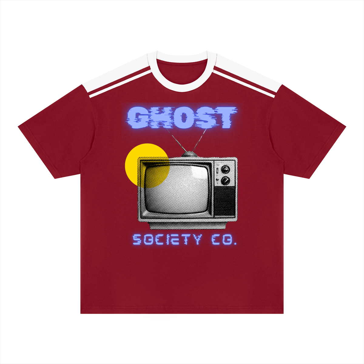 GHOST SOCIETY CO. Unisex Color Block Loose T-Shirt