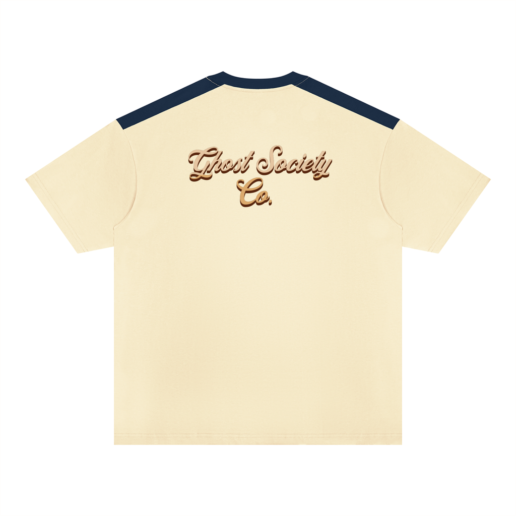 GHOST SOCIETY CO. Unisex Color Block Loose T-Shirt