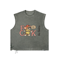 GHOST SOCIETY CO. Distressed Grommet Eyelet Tank Top