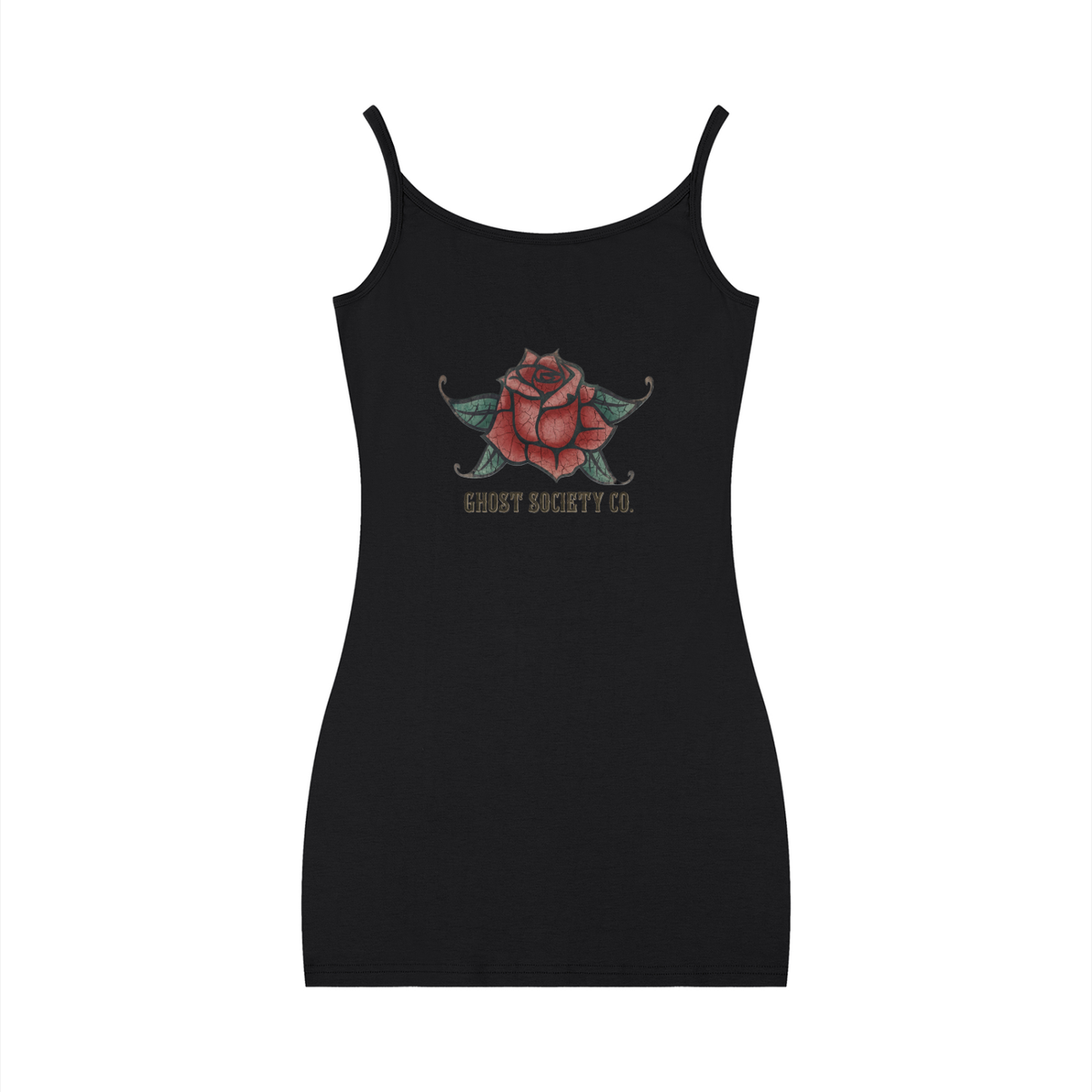 GHOST SOCIETY CO. Women's Solid Tight Sleeveless Dress