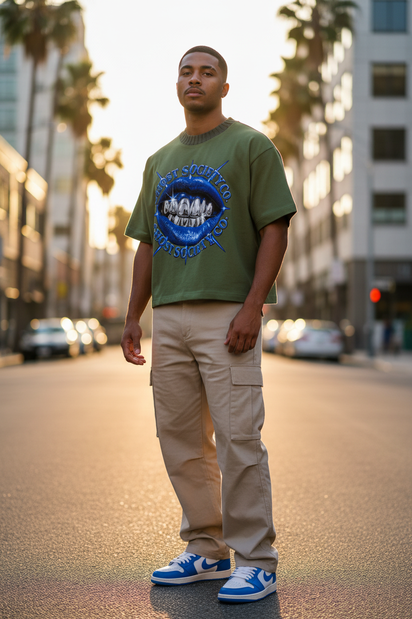Heavyweight Boxy Drop Shoulder T-Shirt | Ghost Society Co.
