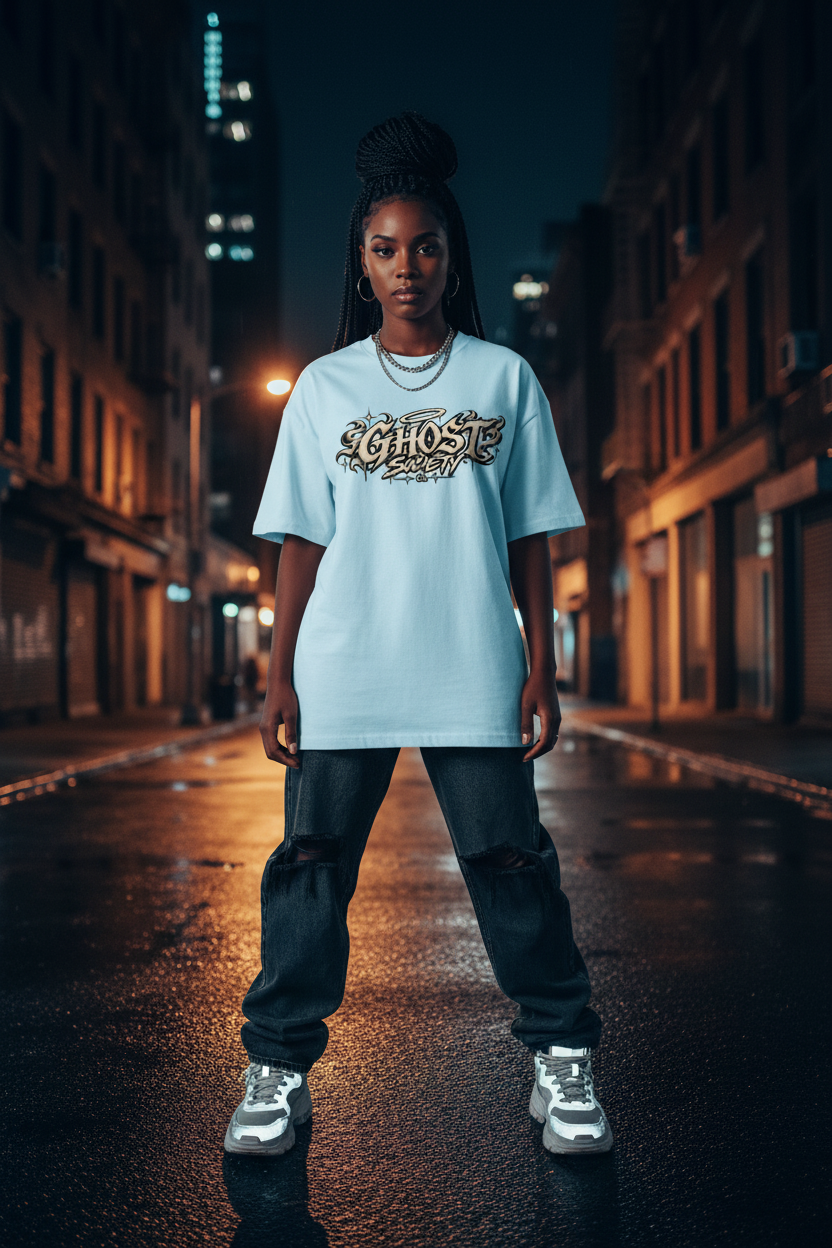 GHOST SOCIETY CO. Oversized Drop Shoulder T-Shirt