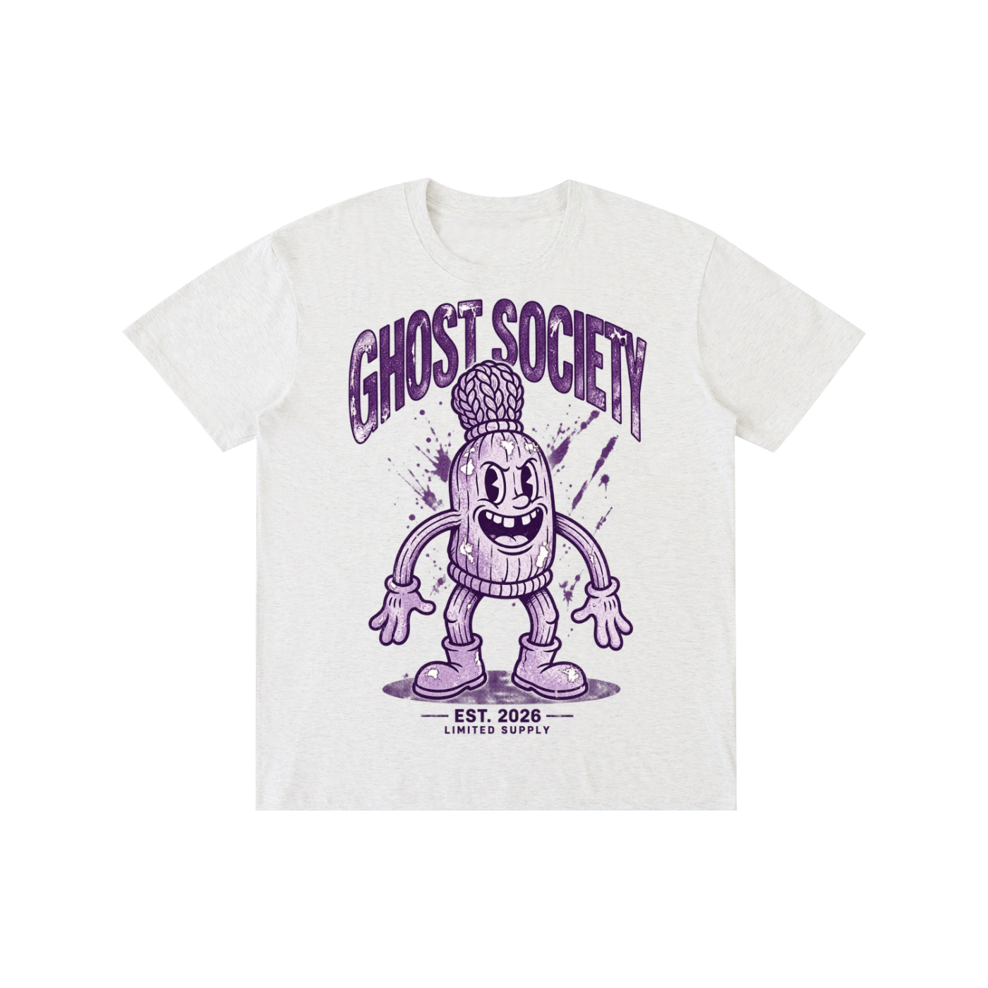 GHOST SOCIETY CO. Pure Cotton Unisex T-Shirt