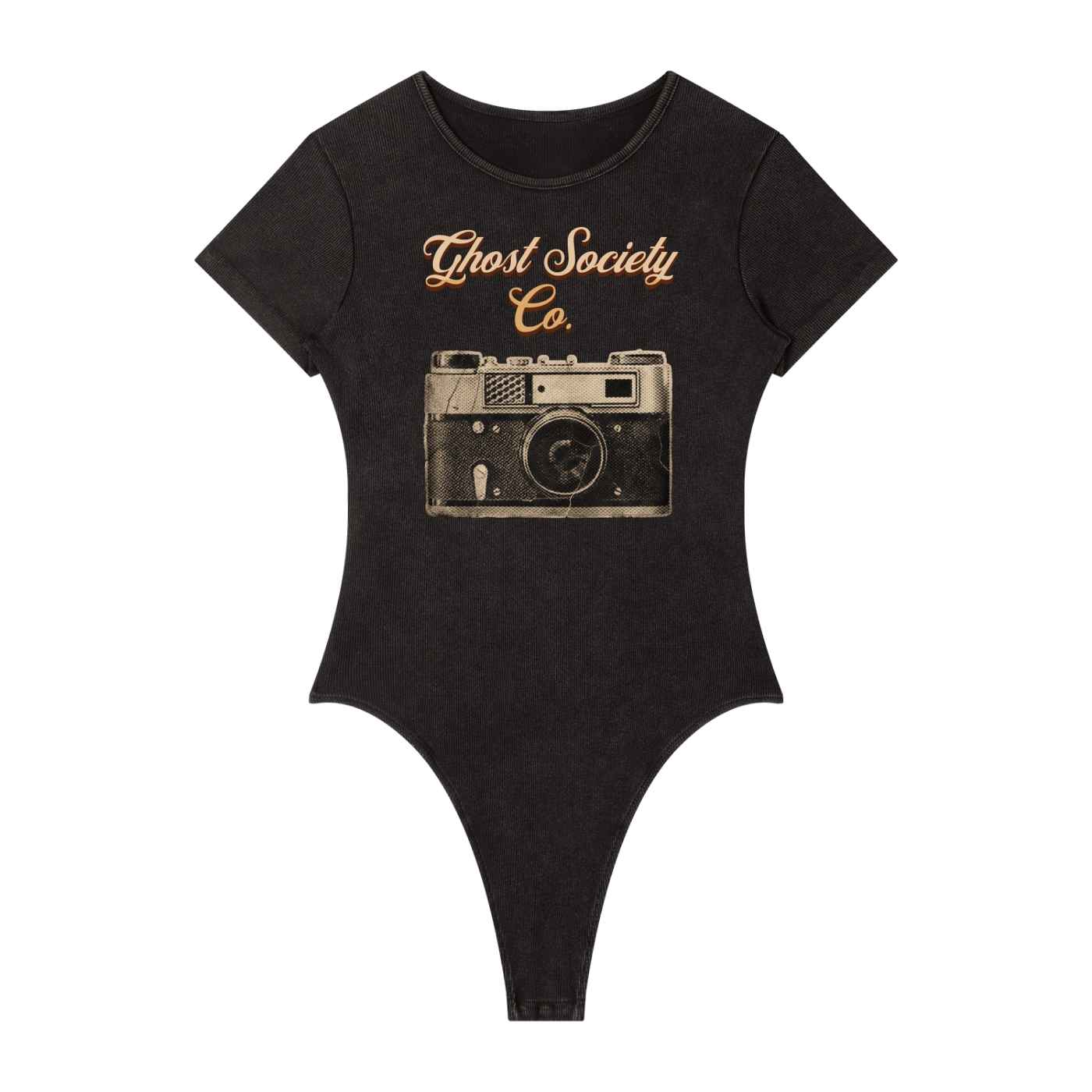 GHOST SOCIETY CO. Women's Mineral Wash Crewneck Bodysuit