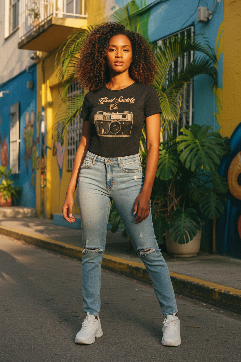 GHOST SOCIETY CO. Women's Mineral Wash Crewneck Bodysuit