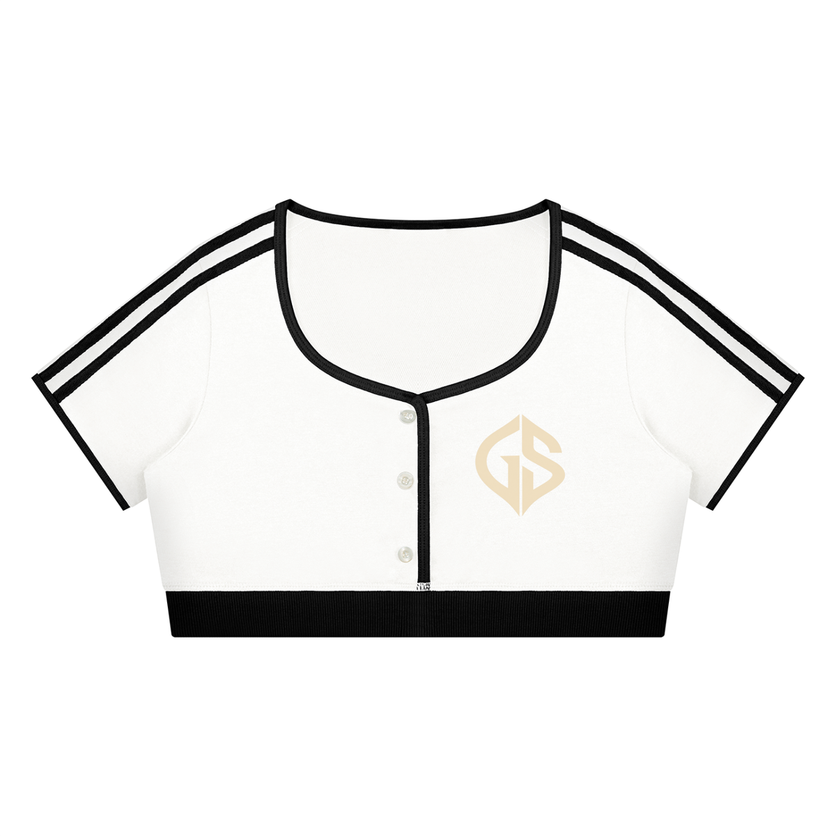 GHOST SOCIETY CO. Women’s Ringer Crop T-Shirt