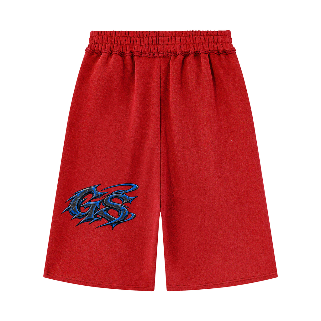 GHOST SOCIETY CO. Unisex Raw Edge Fleece Shorts