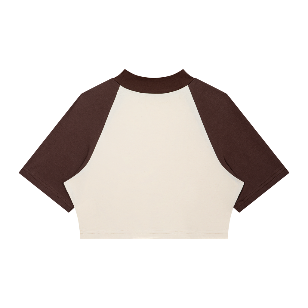 Women's Color Block Raglan Crop Tee | Ghost Society Co.