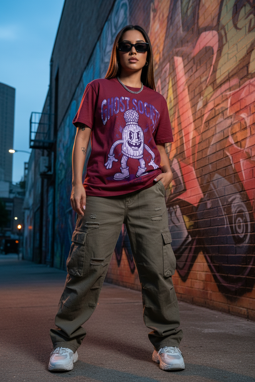 GHOST SOCIETY CO. Pure Cotton Unisex T-Shirt