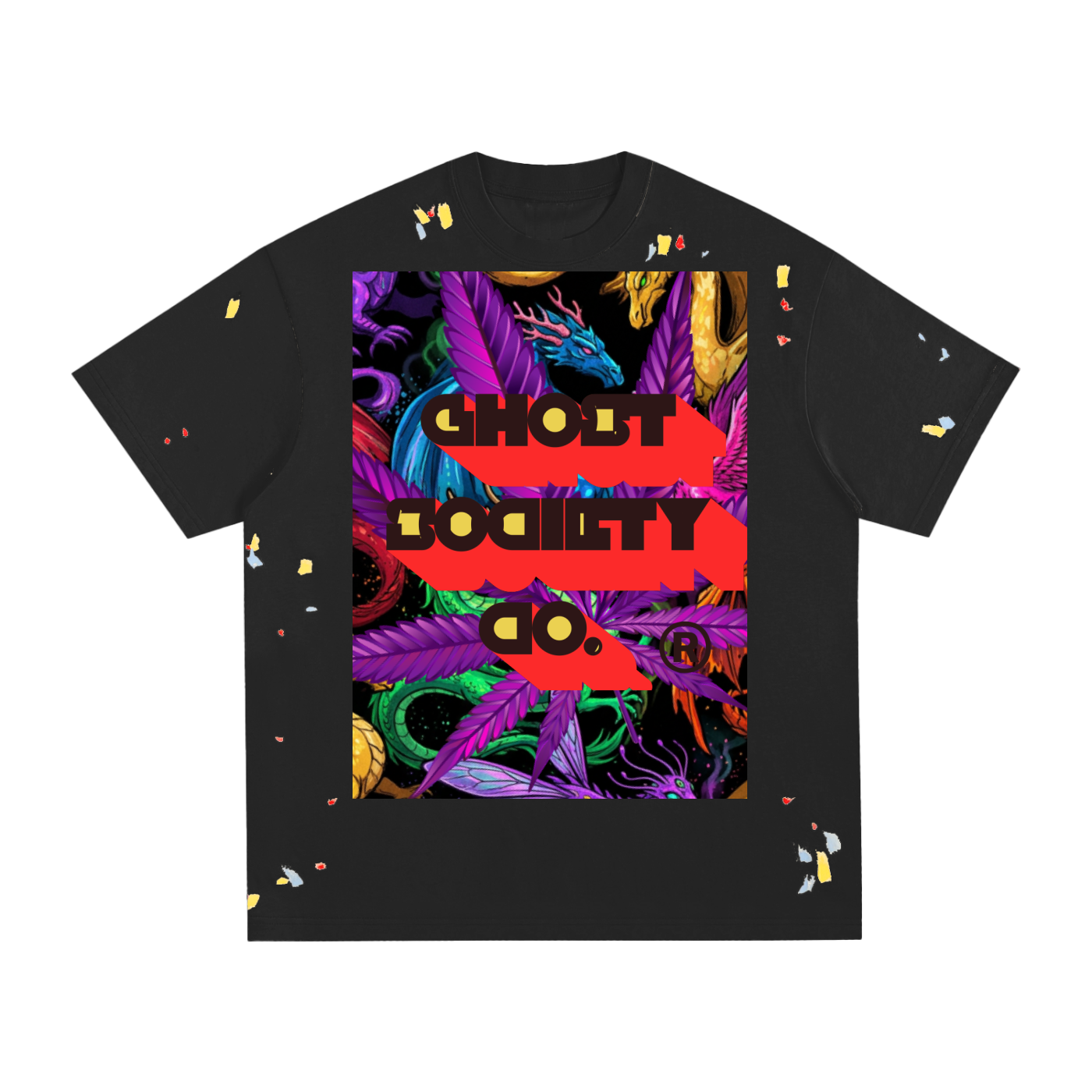 GHOST SOCIETY CO. Paint Splatter T-Shirt