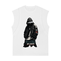 GHOST SOCIETY CO. Spliced Panel Sleeveless Muscle T-Shirt