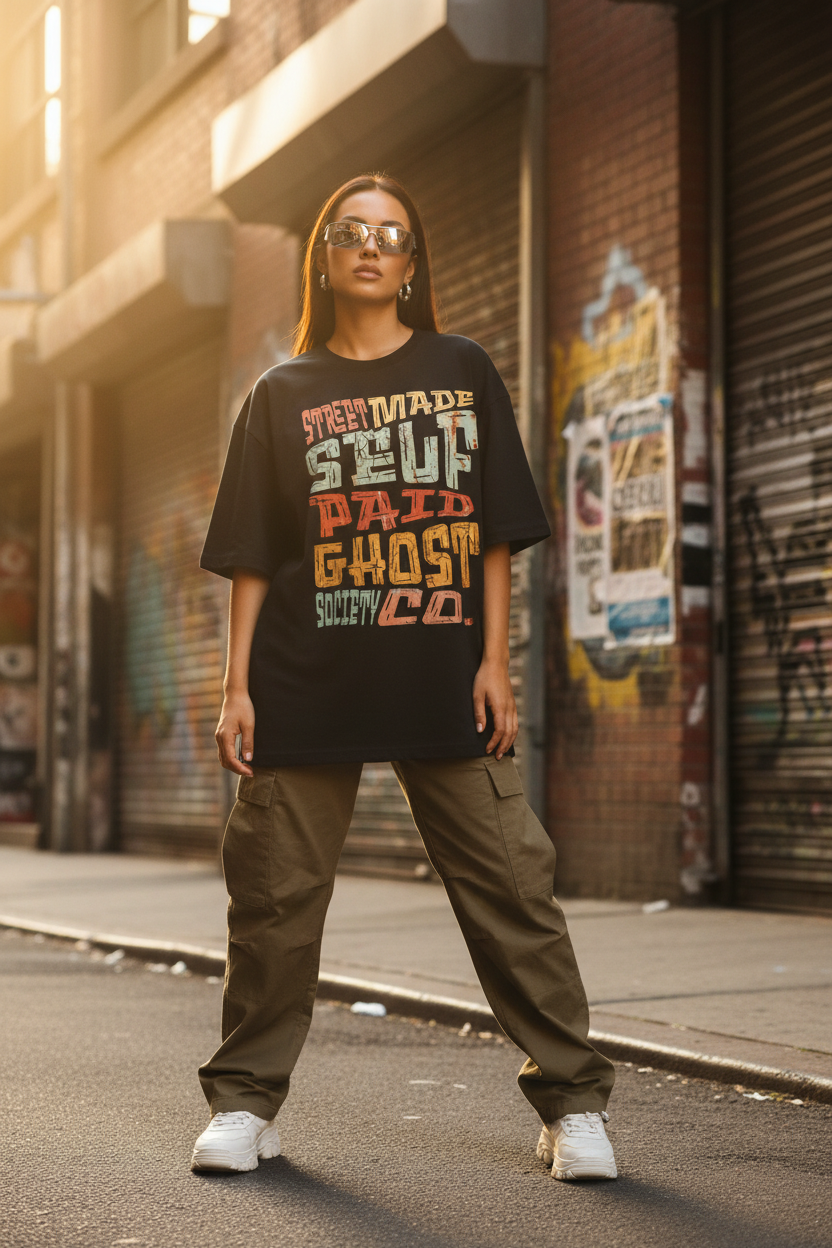 Heavyweight Oversized Drop Shoulder Tee | Ghost Society Co.