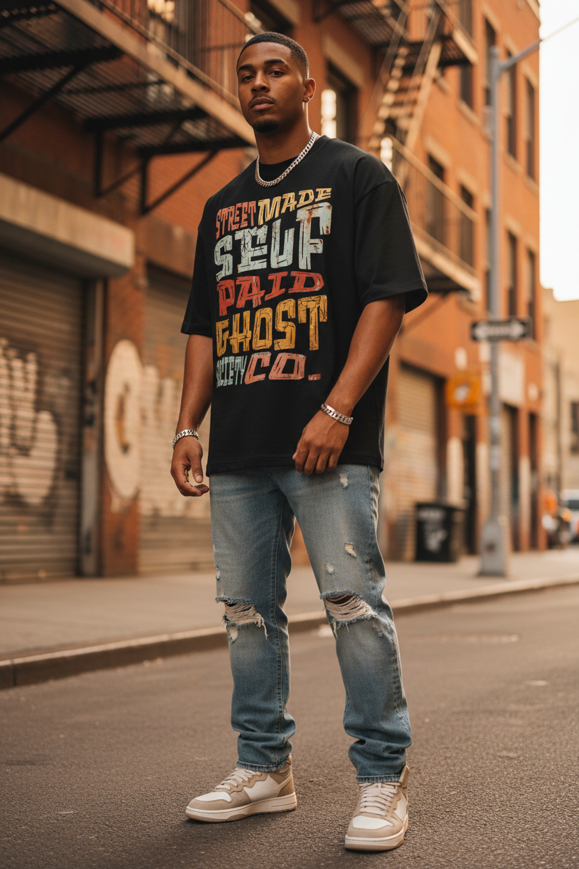 Heavyweight Oversized Drop Shoulder Tee | Ghost Society Co.