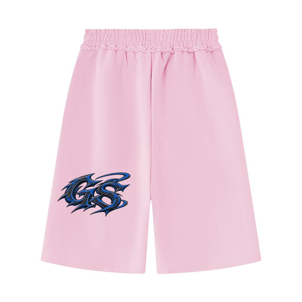 GHOST SOCIETY CO. Unisex Raw Edge Fleece Shorts