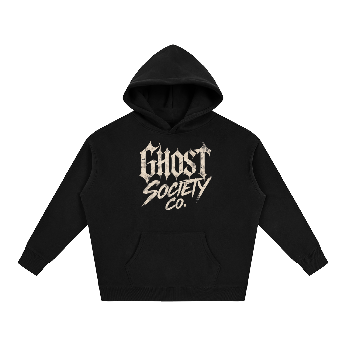 GHOST SOCIETY CO. Oversize Fleeced Hoodie
