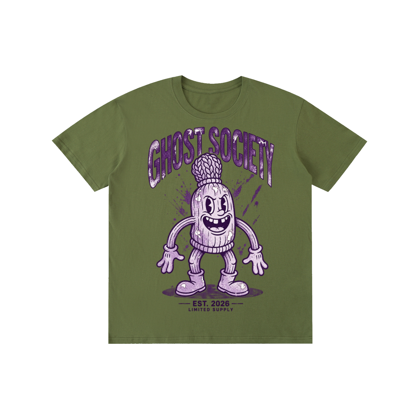 GHOST SOCIETY CO. Pure Cotton Unisex T-Shirt