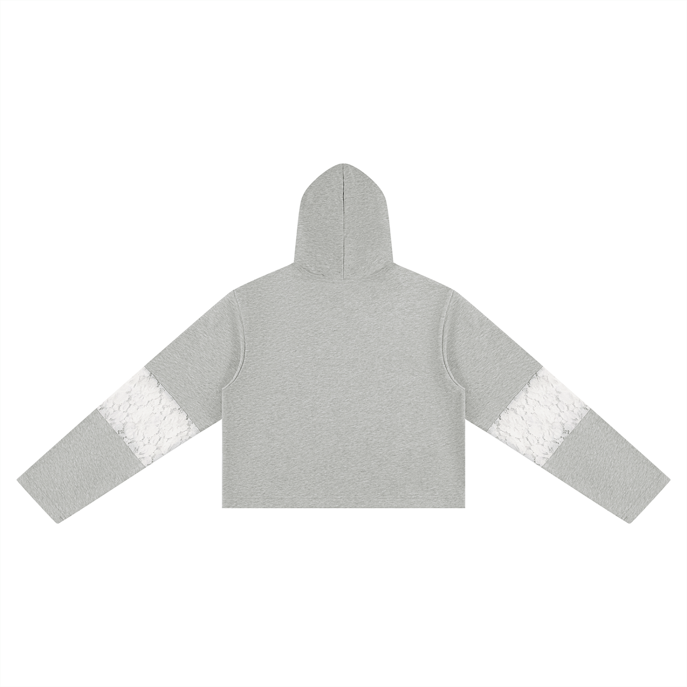 GHOST SOCIETY CO. Women’s Cropped Lace-Panel Hoodie