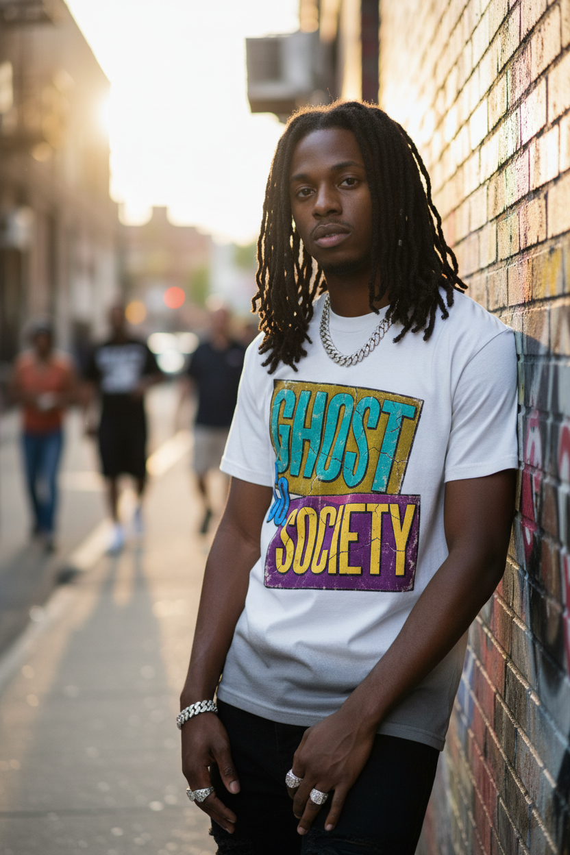GHOST SOCIETY CO. Sunfade Vintage Washed T-Shirt