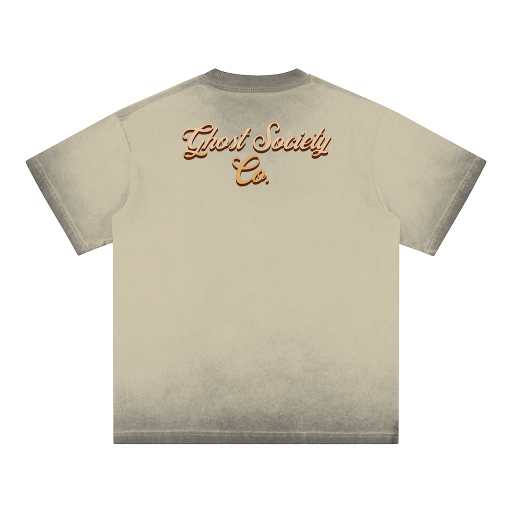 GHOST SOCIETY CO. Reverse Dyed Loose Cotton T-Shirt