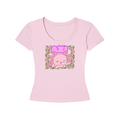 GHOST SOCIETY CO. Women's Longline Slim-Fit T-Shirt