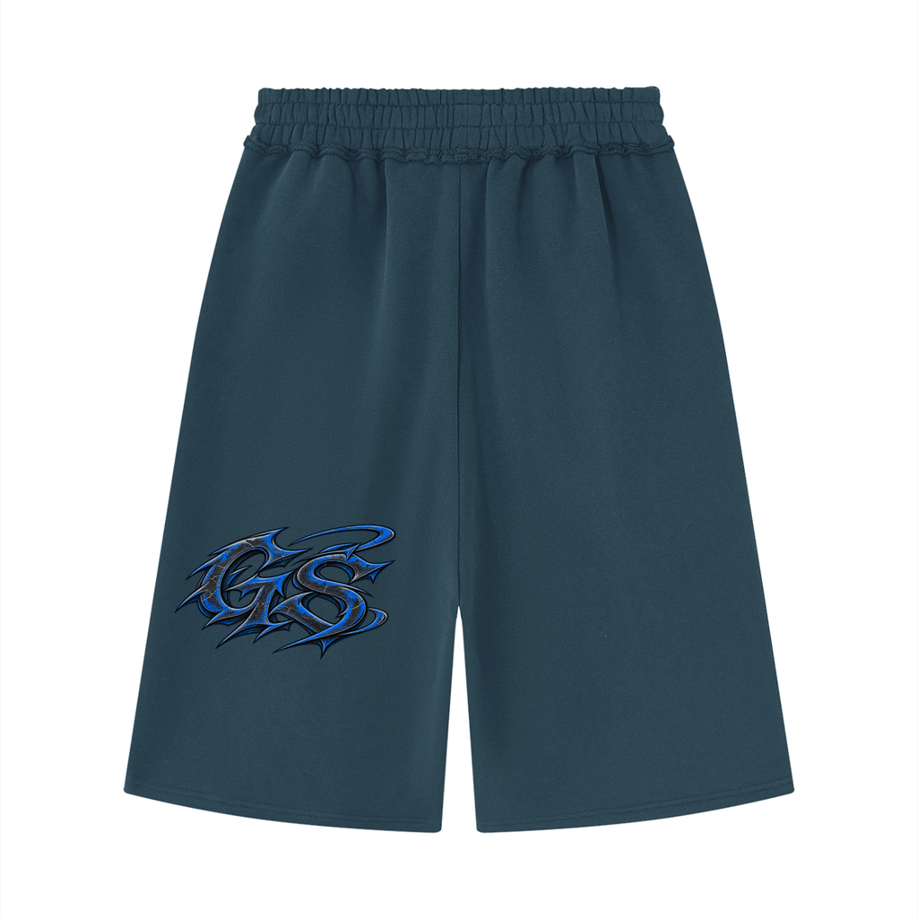 GHOST SOCIETY CO. Unisex Raw Edge Fleece Shorts