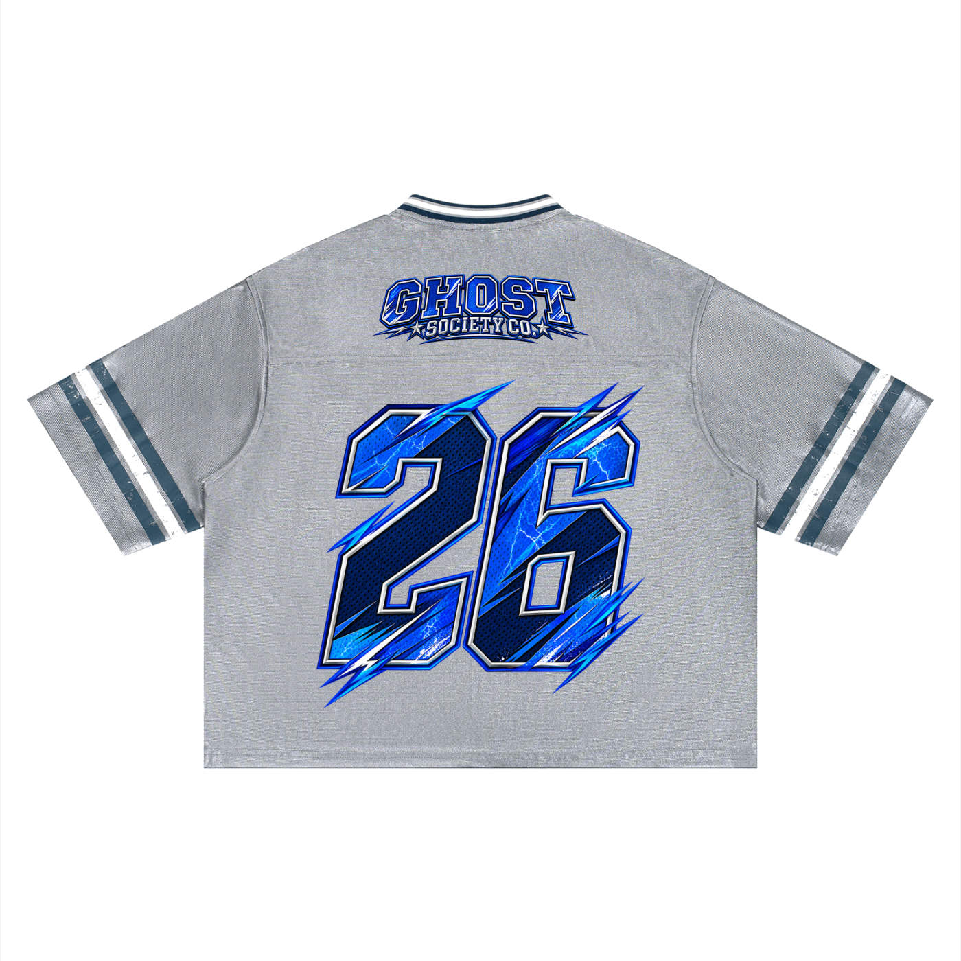 GHOST SOCIETY CO. Unisex Boxy Striped Soccer Jersey