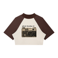 Women's Color Block Raglan Crop Tee | Ghost Society Co.
