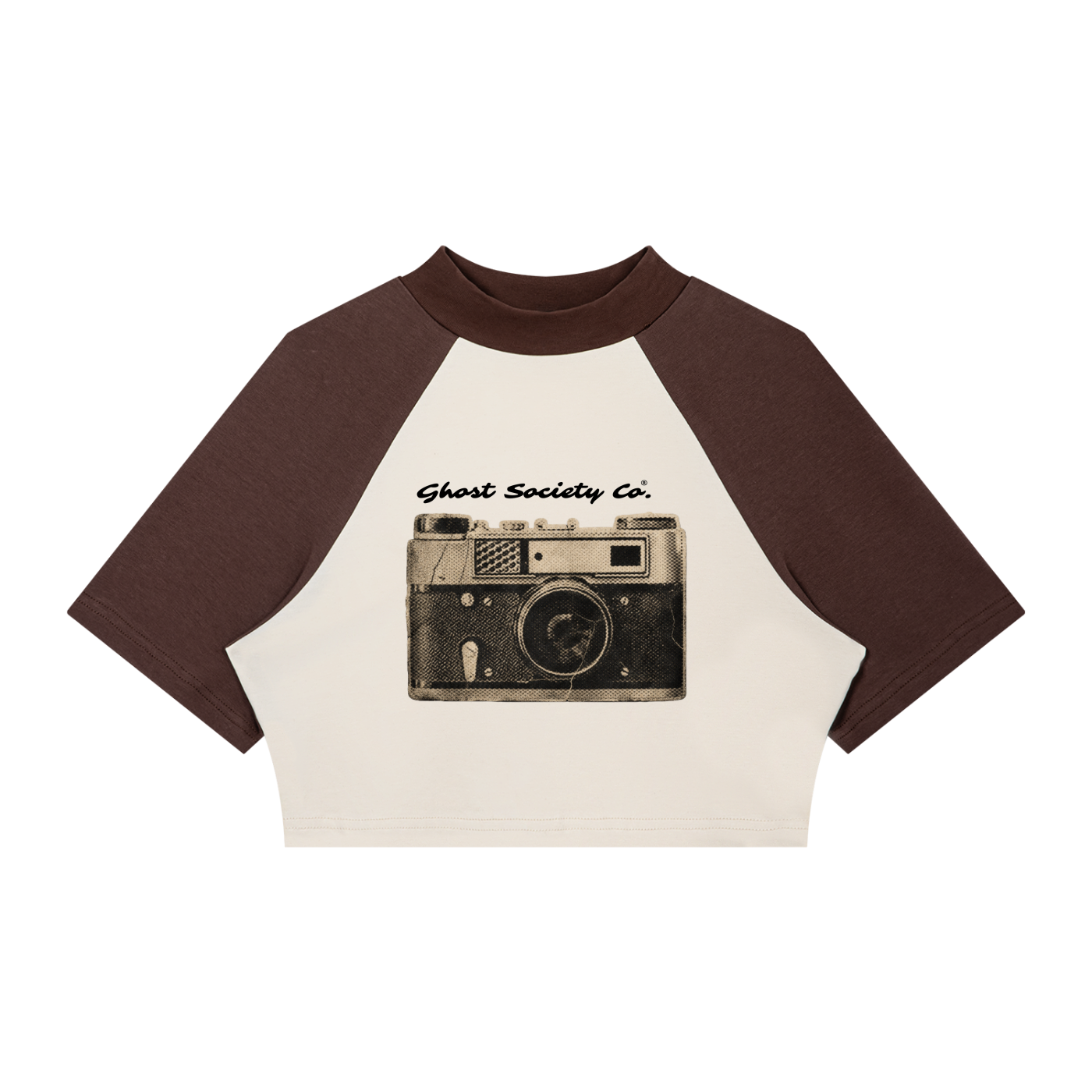 Women's Color Block Raglan Crop Tee | Ghost Society Co.