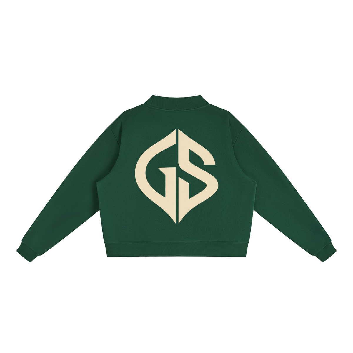 GHOST SOCIETY CO. Essential Fleece Mock-Neck Crew Sweatshirt