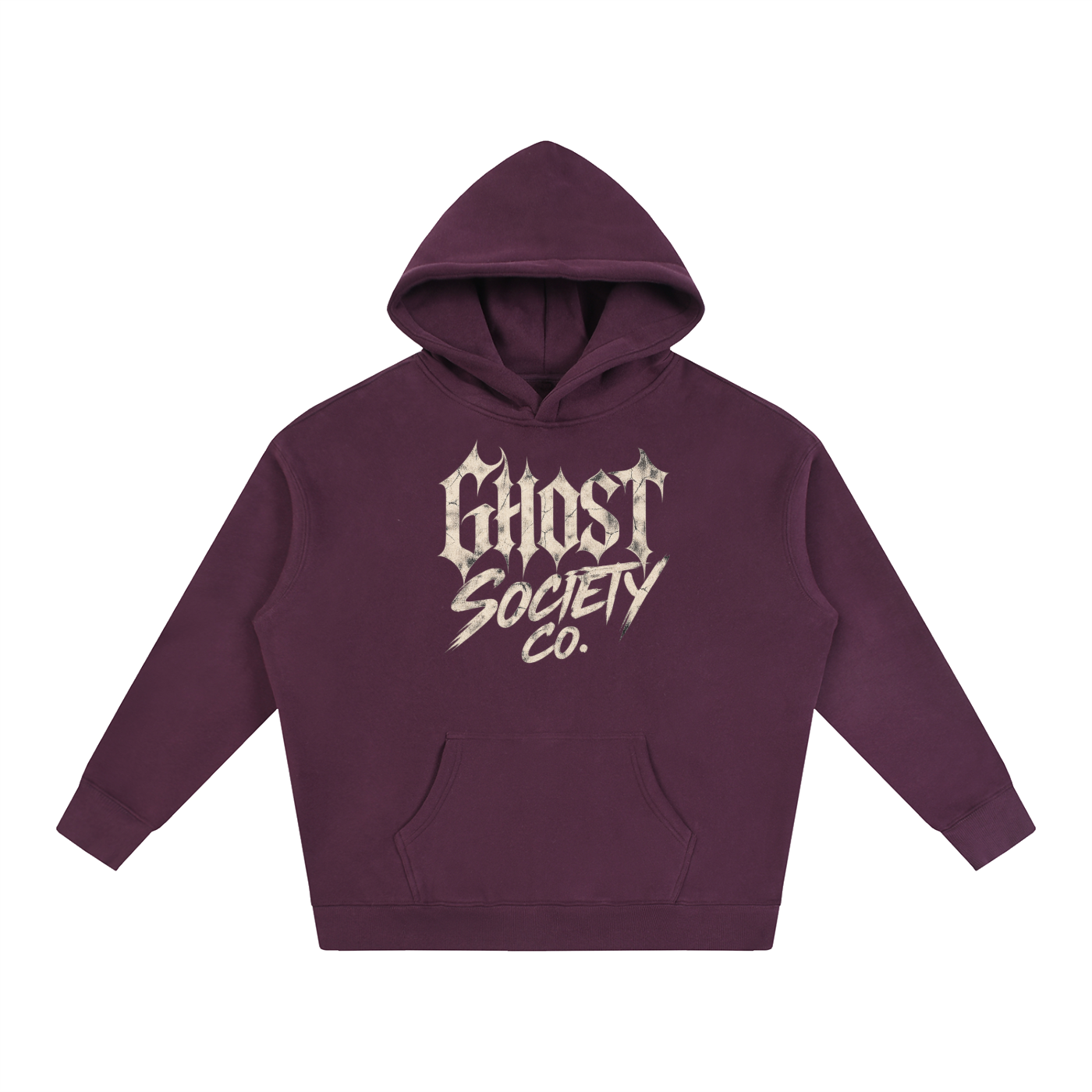 GHOST SOCIETY CO. Oversize Fleeced Hoodie