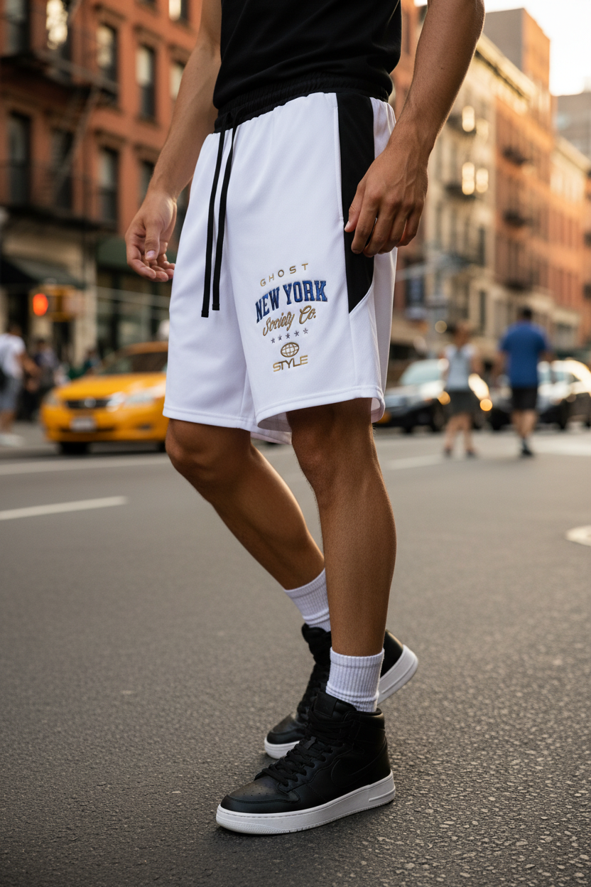 GHOST SOCIETY CO. Men's Drawstring Active Shorts